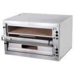 Pizza pec 2x9, celošamot., mechan. teplomer